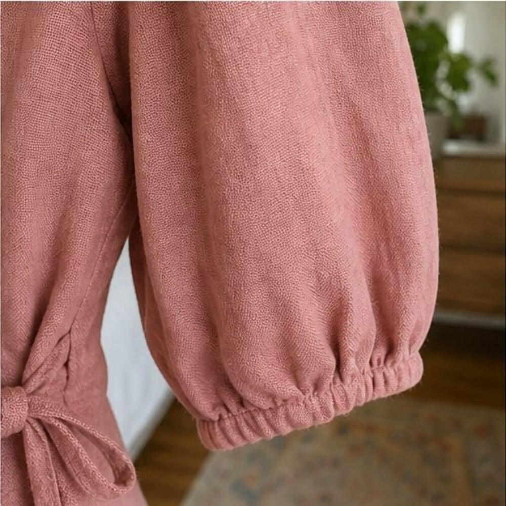 Rust Peplum Top - Picture 5 of 6